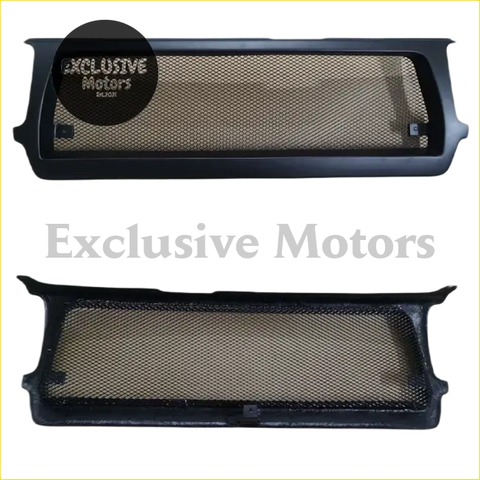 Black mesh grill for Toyota Land Cruiser Prado LC80 FJ80 FZ with sleek design and reinforced plastic frame