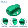 Green metallic metal gas fuel tank cap cover sticker with lock and open arrows for toyota hiace 200 series
