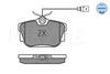 Meyle Original Brake Pad Set Rear 025 234 4616/W