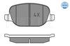 Meyle Original Brake Pad Set Rear 025 237 6017