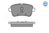 Meyle Original Brake Pad Set Rear 025 252 1618