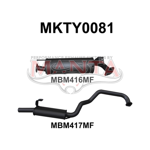 Manta HZJ105 2.5in off Extractors Muffler/Muffler MKTY0081