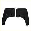 Black plastic mud flap for Toyota Hilux SR5 4WD 2005-2015 with molded ridges and mounting holes backside view