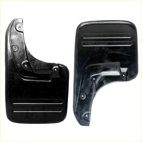 Black plastic mud flaps with matte finish and molded ridges for grip for toyota hilux sr sr5 4x4 2005-2015