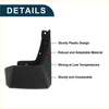 Black plastic mud flap with sturdy angular design for toyota rush 2018-2022 splash guards set back side view