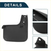 Black plastic mud flap with molded mounting holes and textured surface for toyota sequoia 2023-2024 back side view