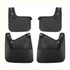 Set of four black plastic mud flaps with molded mounting brackets for toyota sequoia 2023 2024 splash guards