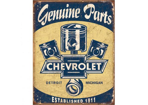 Chevrolet Genuine Parts Metal Sign (32x41cm) MSI1722