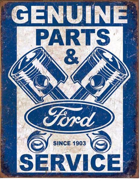 Ford Parts & Service Metal Sign (32x41cm) MSI2068