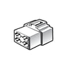 Narva Quick Connect Housing Female 4 Pole (10Pk) 56264