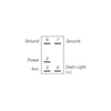 Narva Rocker Switch Front Diff 12V Blue LED 63136BL