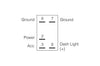 Narva Rocker Switch Driving Lights 12/24V Blue LED 63220BL