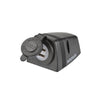 Narva HD Surface Mount Socket Dual USB Black 81154BL