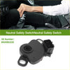 Black plastic neutral safety switch with molded housing and connector for toyota agya 2017-2022 shown from back side