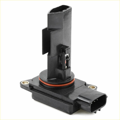 New mass air flow sensor meter for mitsubishi express sj 2.4l 4g64 black plastic with red rubber gasket and rectangular connector