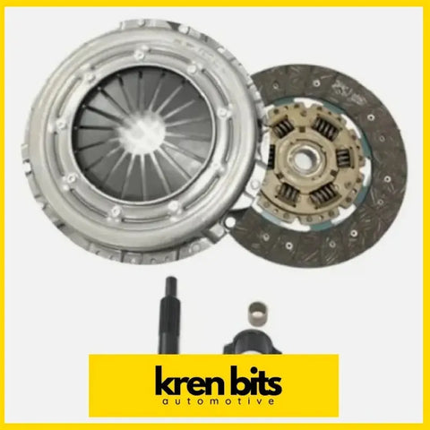 Silver and black exedy safari tuff clutch kit with pressure plate friction disc and release bearing for nissan patrol gq td42