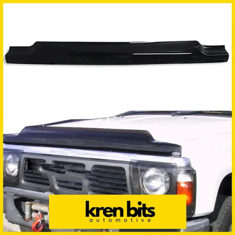 Black glossy plastic front bumper guard for nissan safari gq pickup truck with td42 bonnet protector feature