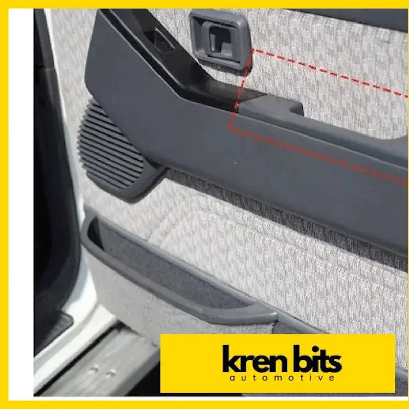 Black plastic nissan safari gq door handle pocket replacement with textured grip and integrated handle