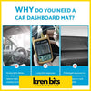 Yellow yct thermometer with digital display on non-slip black dash mat for isuzu d-max and centre lid ls-m ls-u