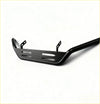 Black matte metal nudge bar with mounting brackets and slotted cutouts for mazda bt-50 2021+ front sensors