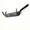 Black metal nudge bar with two mounting brackets and rectangular cutouts for mazda bt 50 2021 compatible front sensors