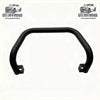 Black matte steel nudge bar with curved design and mounting brackets for mazda bt-50 2021-2023 gsx ute offroad