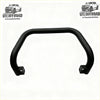 Black curved metal nudge bar with mounting brackets for mazda bt-50 2021-2023 gsx in matte black