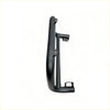 Black matte-finished metal side step nudge bar for isuzu d-max 2012-2020 shown from the back side