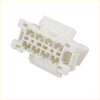 White plastic OBD2 diagnostic connector female socket with 16 terminals for Toyota and Kia 4wd ute offroad use