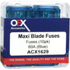 OEX Fuse Maxi Blade 60A Blue (Pack of 10) ACX1629