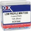 OEX Fuse Low Profile Mini Blade 15A Blue (Pack of 50)