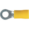 OEX Crimp Terminal Ring Yellow 5mm Vinyl (100 Pack)