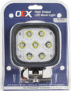 OEX Work Light LED Square 9-32V Spot Beam LLX21701