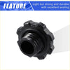 Black plastic oil fuel tank cap cover with threaded interior and ridged edge for toyota 4runner 2003-2023