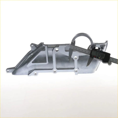 Silver metallic oil seal retainer with machined angular design and bolt holes for Toyota Hilux LN30 LN40 LN46 2.2L 1979-1983