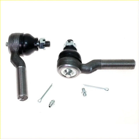 Outer tie rod end for datsun nissan 720 d21 1980-1986 black and silver metal steering part with threaded shaft