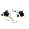 Silver metal steering knuckle assemblies with black rubber boots and threaded shafts for nissan d21 d22 navara ute