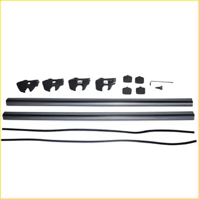 Black metal pair cross bars roof racks with adjustable bars and mounting hardware fit for Subaru Forester 1997-2007