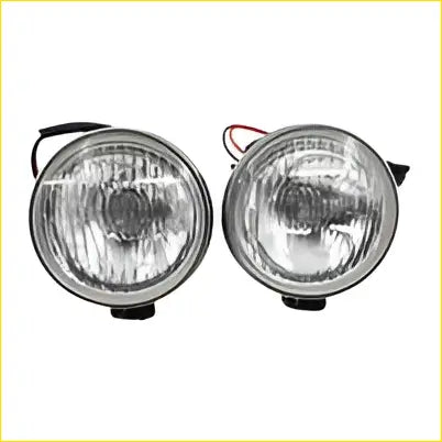 Pair driving fog lights left and right chrome finish with clear lenses for holden commodore vx vu vy 2000-2004 s ss bumper