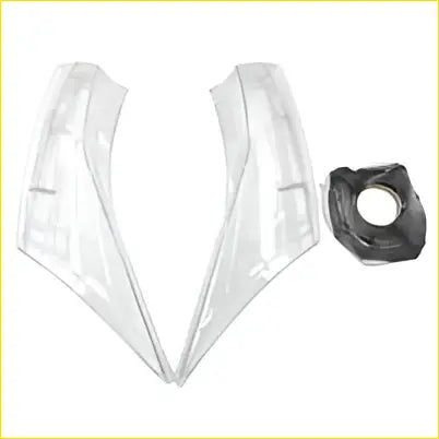 Pair of clear plastic headlight lens covers with black rubber gasket fit for holden chevrolet cruze 2008-2014