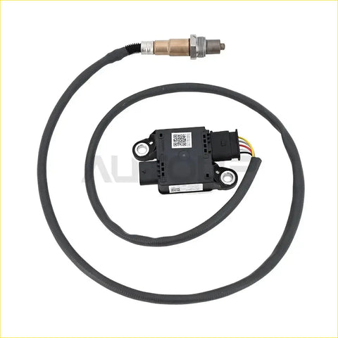 Black particulate matter sensor with coiled cable and metallic connector for ram 1500 ecodiesel 2014 to 2019