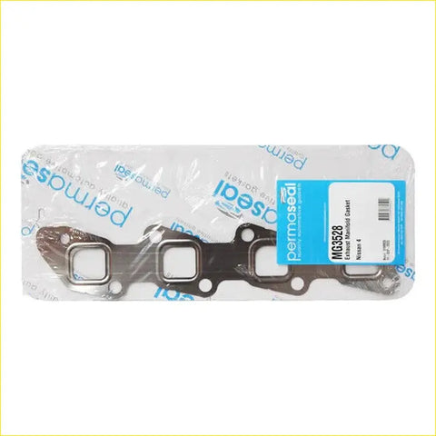 Permaseal mg3528 black metallic exhaust manifold gasket with four rectangular openings for Nissan Navara D40 2.5L