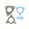 Set of permaseal metallic and blue silicone gaskets with precise cutouts for nissan patrol y61 exhaust and turbo