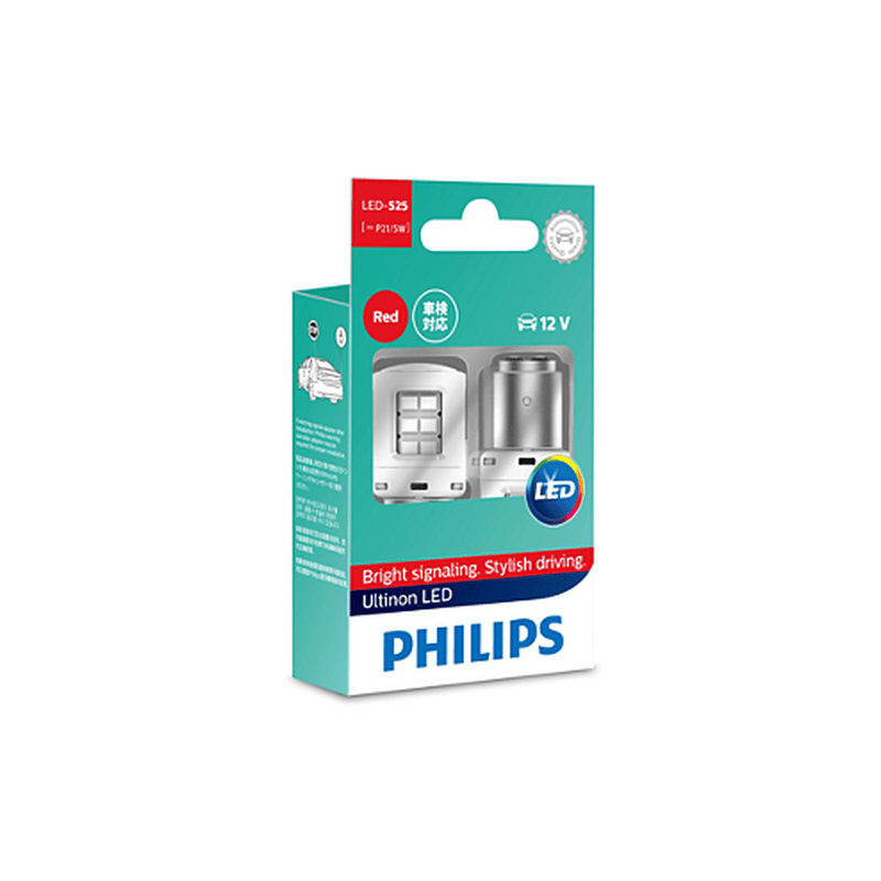 Philips Ultinon LED Bayonet Globe 12V Red 11499ULRX2