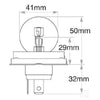 Philips Standard R2 Globe 24V 55/50W 13620