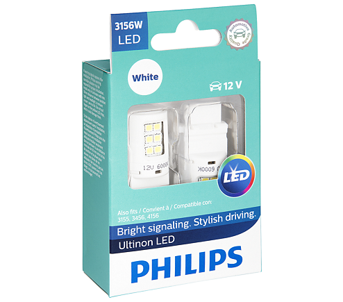 Philips Ultinon LED T20 Wedge Globe 12V White 3156ULWX2