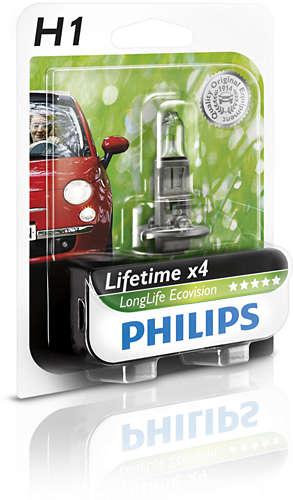 Philips Eco Vision H1 Globe 12V 55W Longlife 12258LLECOB1