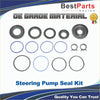 Power steering rack and pinion seal kit for suzuki grand vitara with black and blue rubber seals metal rings and wire clamps