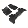 Black rubber deep dish floor liners with textured grip for premium 2024+ toyota landcruiser prado j250