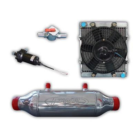PWR Liquid To Air Barrel Intercooler Kit 200x200mm PWR5221